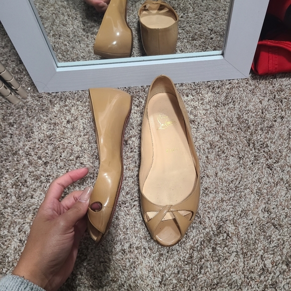 Louboutin peep toe flats - Picture 2 of 4